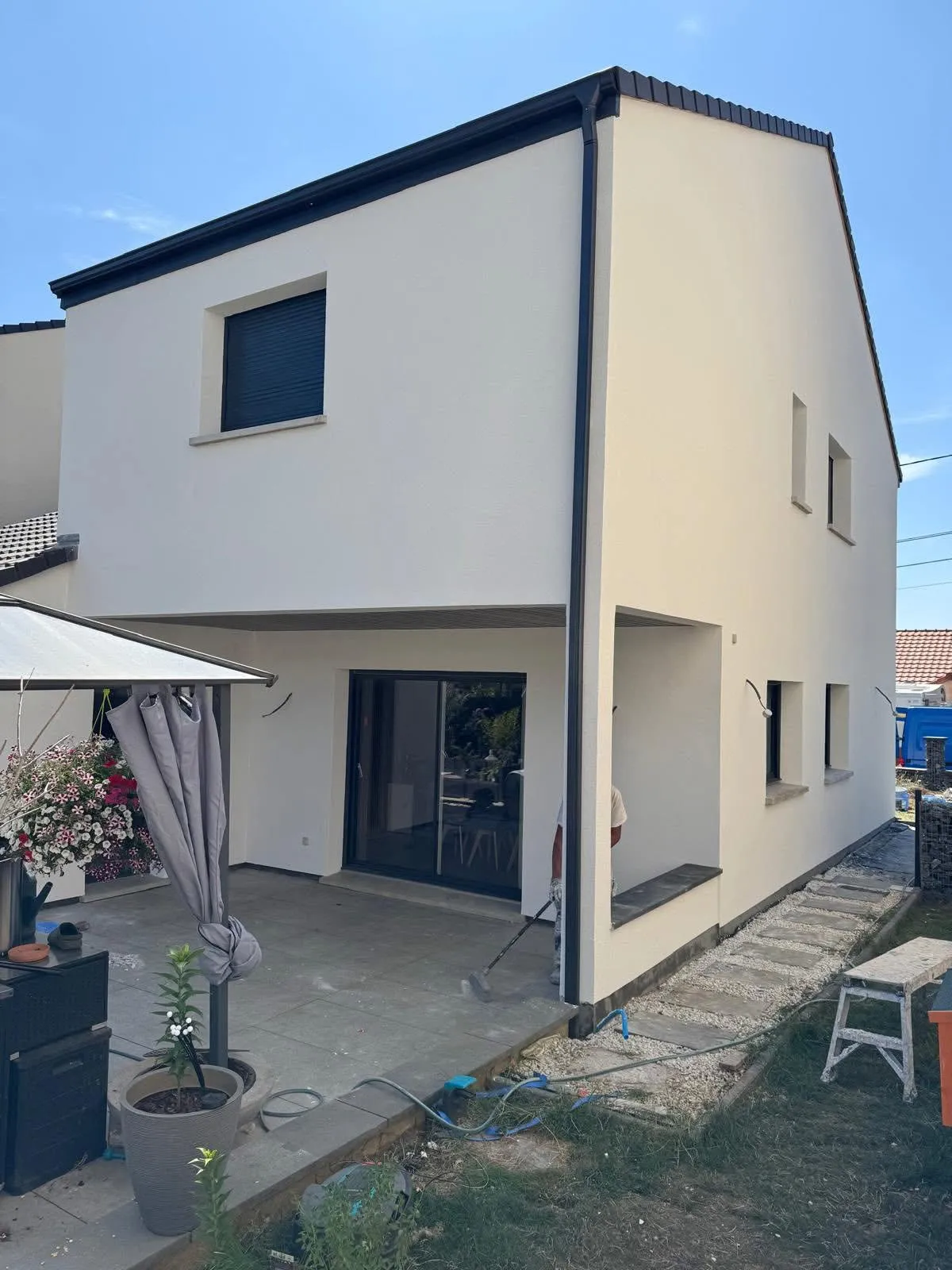 Chantier d'isolation thermique par l'extérieur réalisé par ZF Façade en Moselle — photo 41